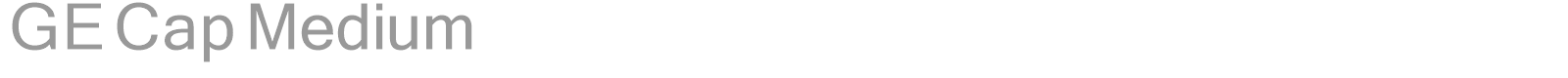 GE Cap Medium font preview